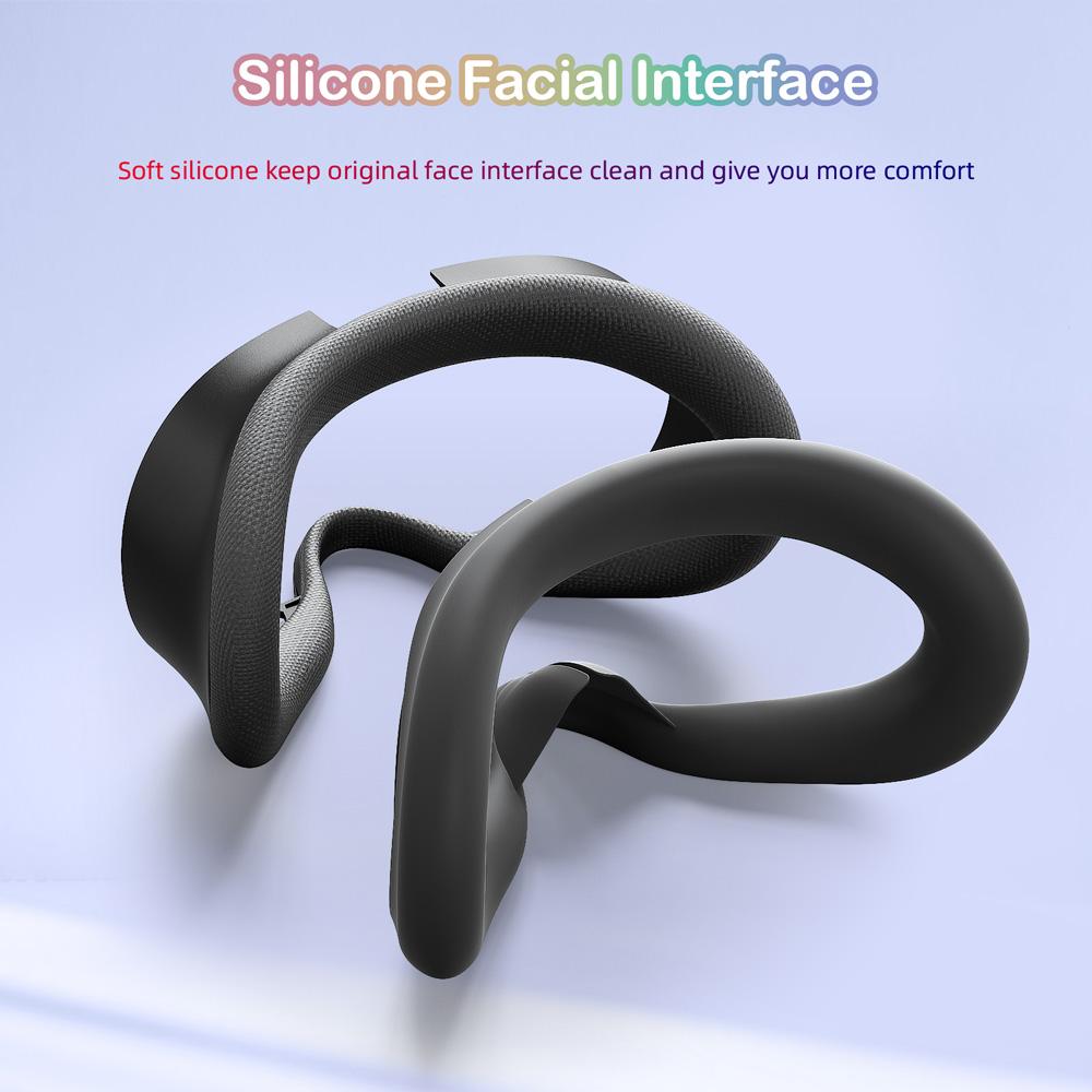 7 In 1 Accessories Meta Oculus Quest 3s 3 S VR Headset Cover Controller Grips Hand Strap Face Pad Silicone Facial Interface Lens