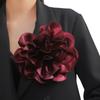 Chic 20cm Flower Brooch Fabric Peony Charm Breastpin Stylish Party Accessory Fashion Lapel Pin Statement for Women