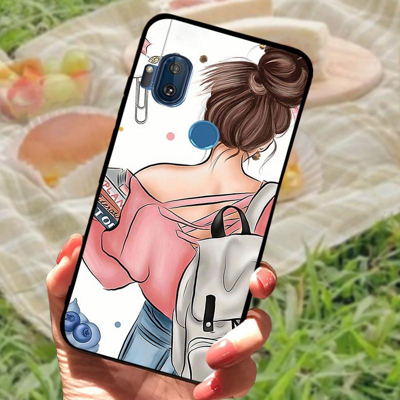 Чехол-бампер для Moto One Hyper, силиконовый, мягкий, с рисунком мрамора, черный, для Moto OneHyper, защитный