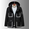 Хлопковое пальто для мужчин осень и зима новое мужское повседневное утолщенное молодежное однотонное хлопковое пальто средней длины мужская куртка