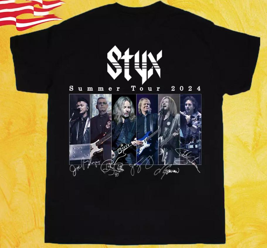 STYX Summer Tour 2024 Tshirt Tee Unisex Adult Size S to 5XL Unisex T-Shirt