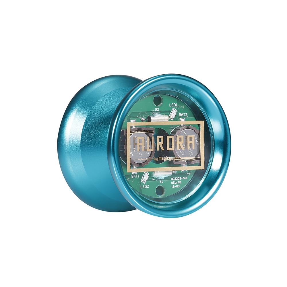 MAGICYOYO Unresponsive YoYo Aluminum Alloy Professional Yoyo Ball with LED Light Cover Remover