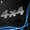 Автомобиль Металл 3D Значок Грузовик 4x4 Объем двигателя Авто Наклейка Украшение Наклейка