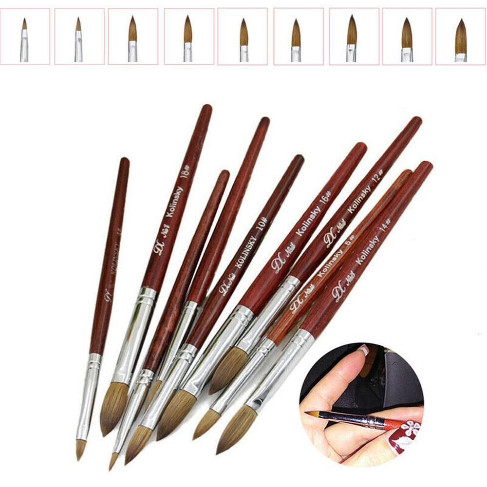 to Outline Nail Polish Pen Acrylic Nail Art Brush Flower Drawing Pen Sable Hair Nail Painting Brush