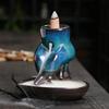 1pc, Body Art Ceramic Handicrafts Home Decorate Backflow Incense Burner Incense Censer (Without Incense)