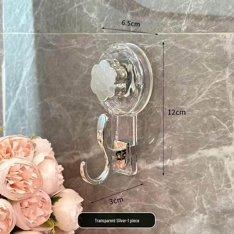 No-Drill Telescopic Suction Cup Towel Rack for Bathroom Storage