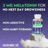 Nutrabud Мелатонин 3 мг Жевательные конфеты для сна для мужчин и женщин, Натуральная растительная добавка для спокойного глубокого сна - Упаковка 1 шт., 60 шт.