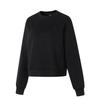 Li Ning Comfortable Breathable Fleece Casual Sweatshirt Women Tops Black AWDU638-5