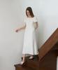Dehebe Square Neck Puff Dress [Ivory]