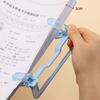 Stationery Dual-Head Clip Non-slip Adjustable Fixed Clip Book Page Holder  for Hands-Free Use