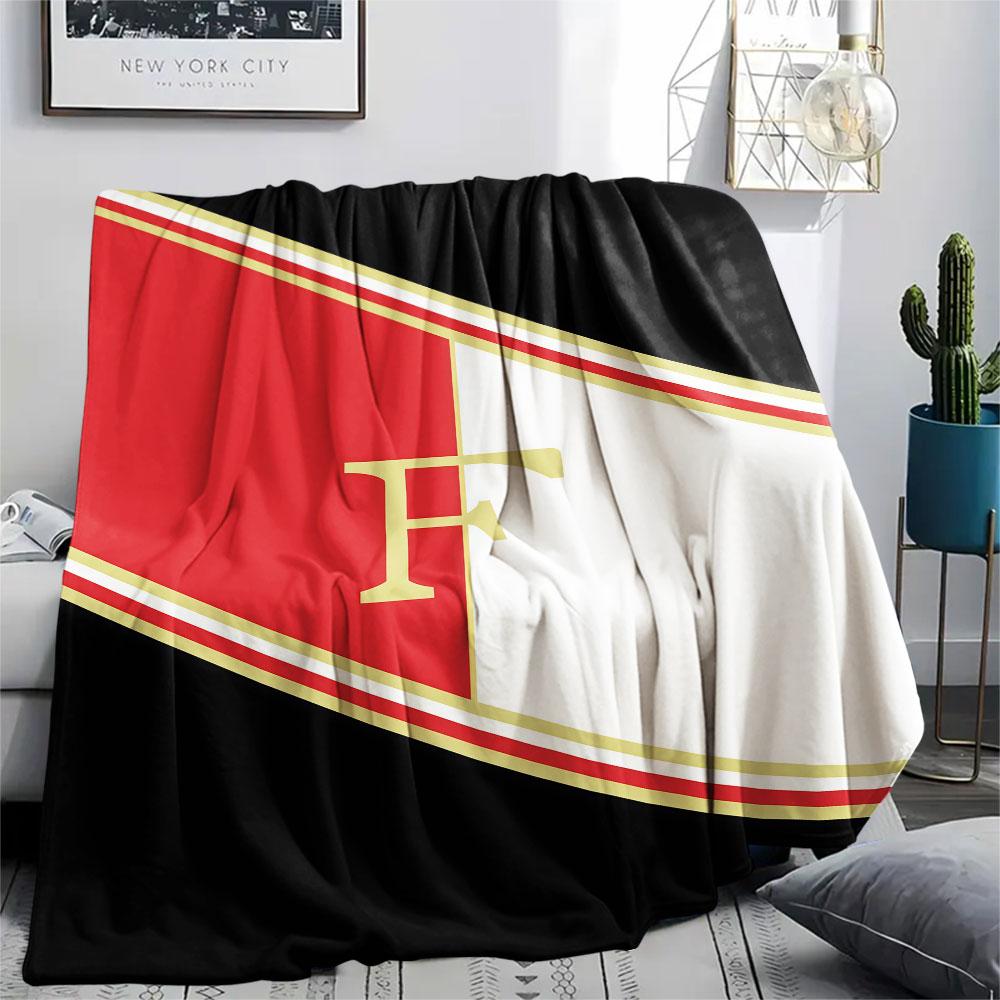1PC Feyenoord Patterned Flannel Blanket Suitable For All Seasons for Home Decor Warmth and Comfort Gifts Holiday Present