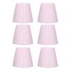 6pcs Chandelier Cloth Lampshade Wall Lamp Clip On Cover Shades Modern Simple Decoration for Home