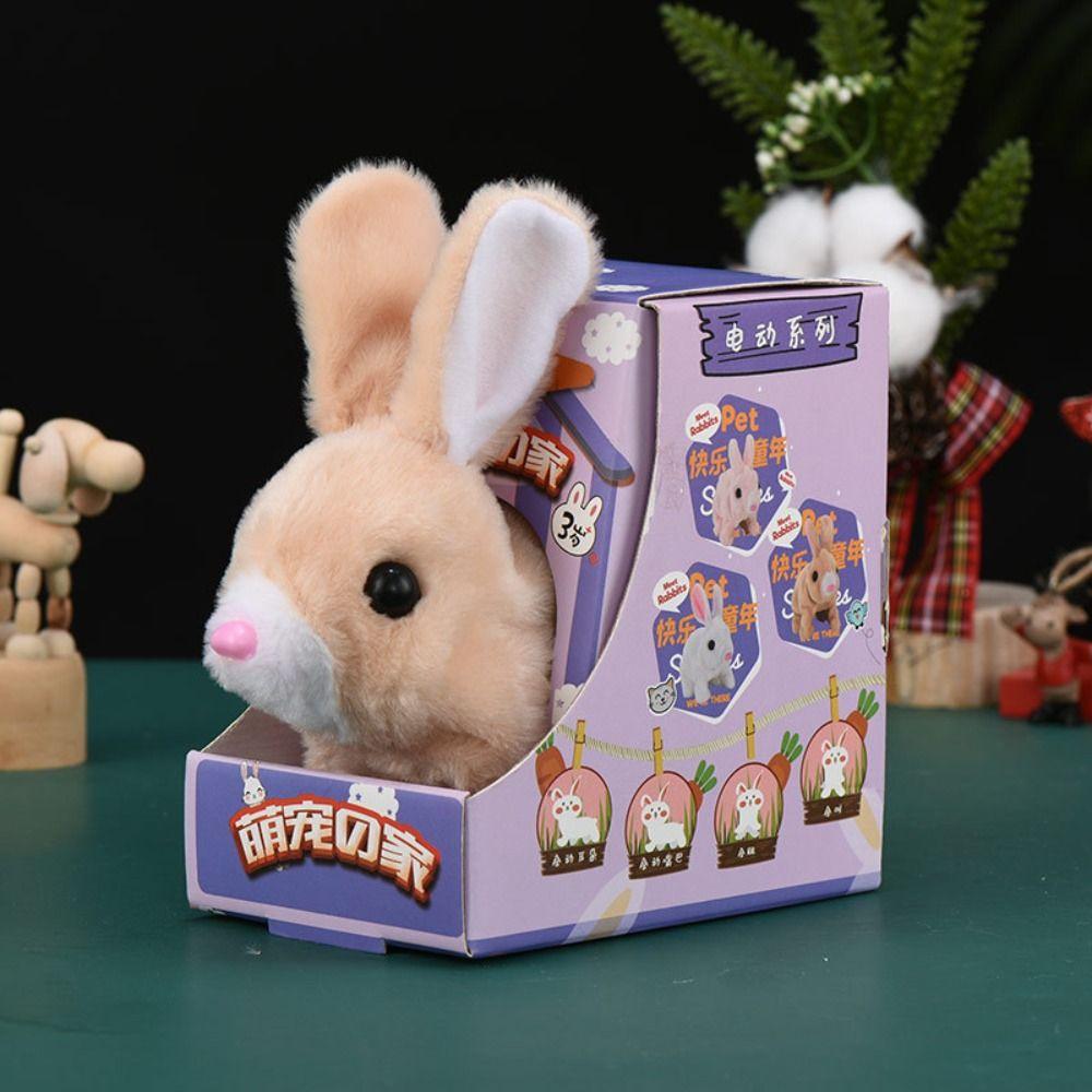 Может ходить и кивать, имитация электрической игрушки, кукла-животное, электрический кролик для детей, подарки