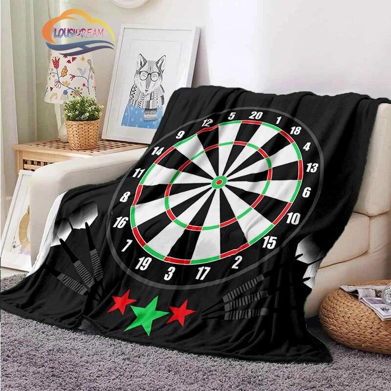 Darts Pattern Blanket Blank Series Ice and Fire  Cashmere  Fashion  Portable Flannel Warm Sofa Bed  Camping
