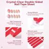 Double Sided Nail Art Adhesive Tape Nail Art Display Traceless Tape False Nails Display Stand Glue Transparent Waterproof Tape