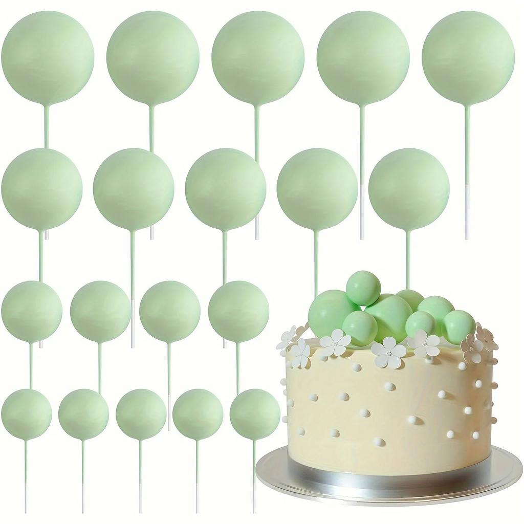 20 шт. С Днем Рождения Торт Золотые и Серебряные Пенопластовые Шарики Свадебная Вечеринка Торт на День Рождения Юбилейная Вечеринка Декор Сделай Сам Рождественское Украшение