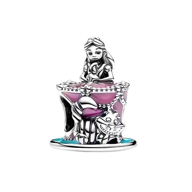 925 Silver Dumbo Mickey Mouse Charm Bead DIY Fine Jewelry Bracelet Pendant