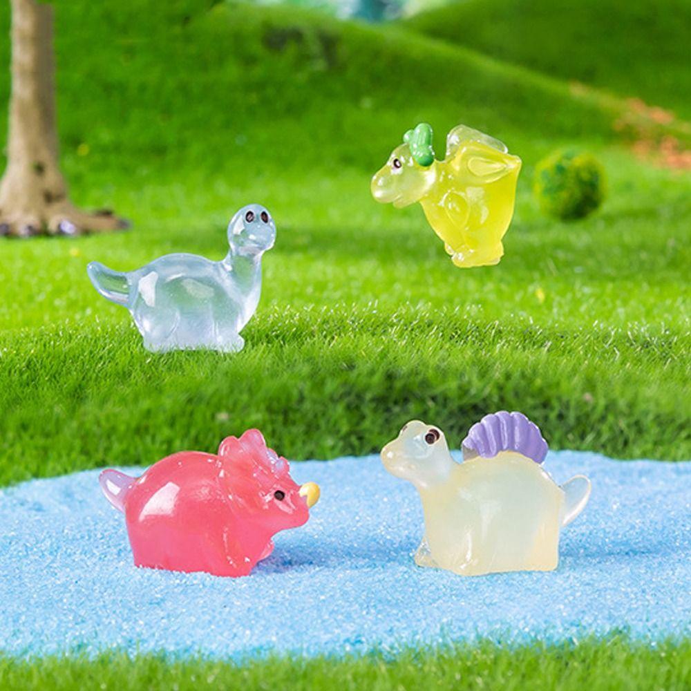 Cartoon Mini Dinosaur Ornaments Resin Crafts Micro Landscape Decoration Garden