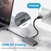 Многопортовый USB-C концентратор с HDMI: 3-в-1 док-станция для ноутбука с HD-зеркалированием экрана