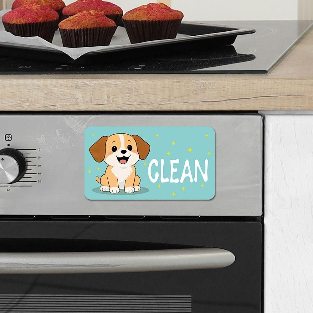 Clean Dirty Indicator Dishwasher Stickers Non-Scratch Dishwasher Clean/Dirty Sign Dishwasher Use