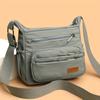 Женская легкая сумка кроссбоди с несколькими отделениями и регулируемым ремешком, повседневная наплечная сумка