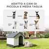 Small And Mini Outdoor Waterproof Plastic Dog House With Window 62x61x60 Cm Gray