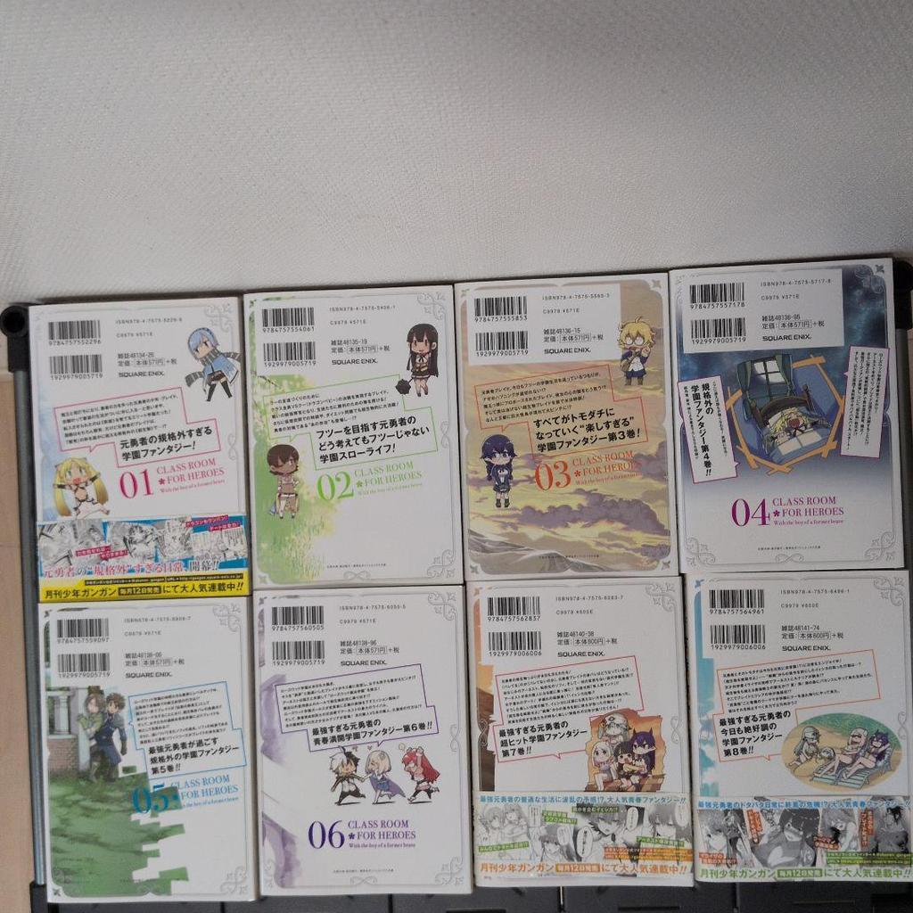Использовано: Hero Classroom 1-8, Tensura Walking Guide 1-8, Orient 1-13