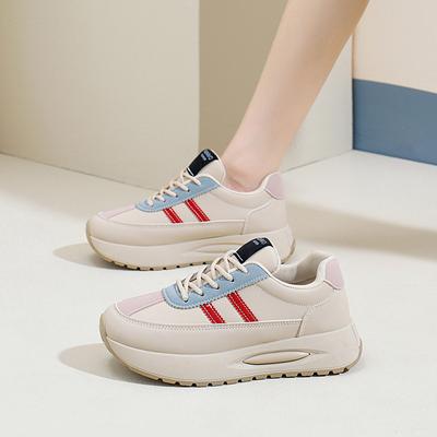 Сетчатые низкие туфли для папы женские осенние новые дышащие студенческие спортивные увеличивающие рост досуг