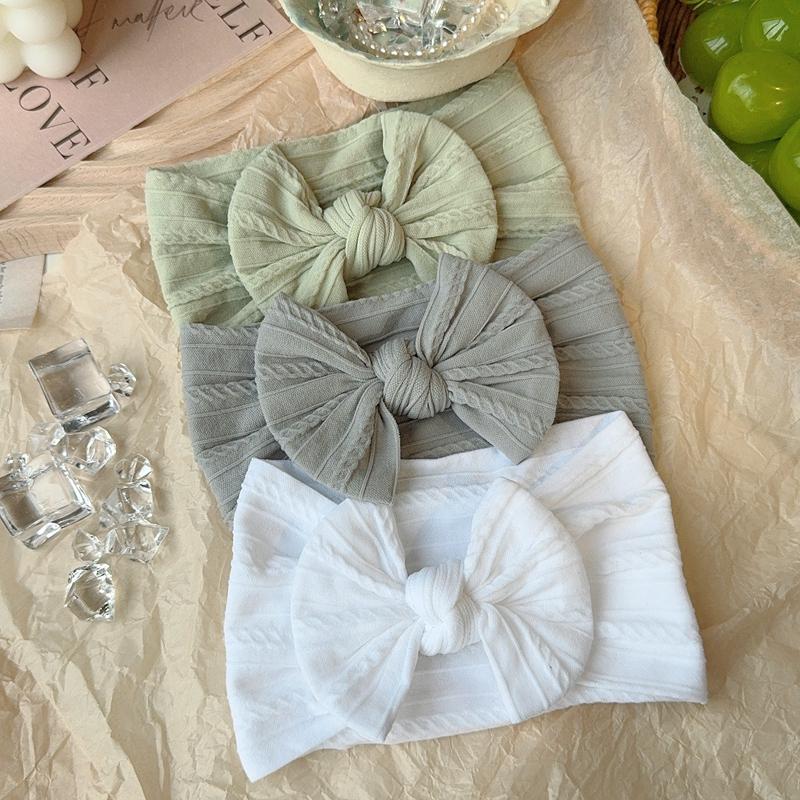 3 шт. Повязки на голову с бантами для маленькой девочки, повязка-тюрбан для новорожденного, аксессуар для волос, детская повязка для волос, уличная повязка на голову для малышей и детей, аксессуары для волос