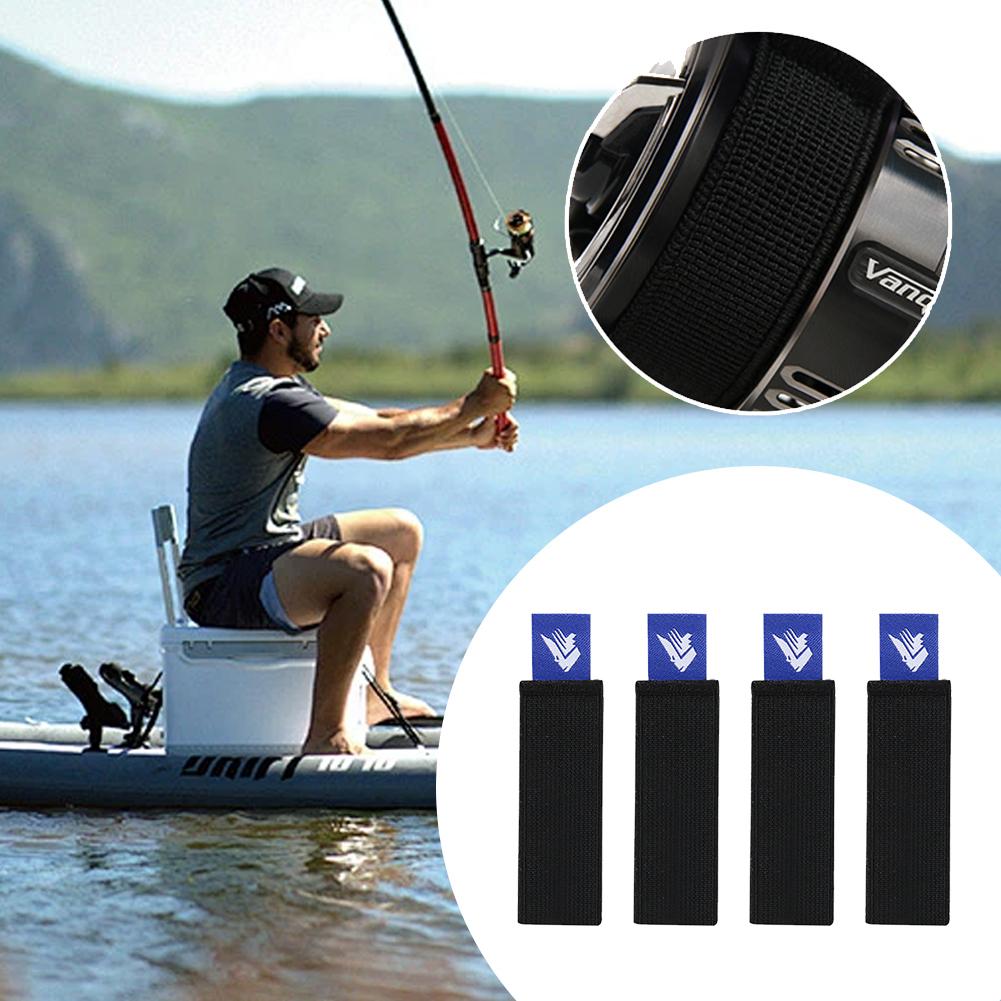 4Pcs Fishing Reel Spool Cover Elastic Fishing Reel Protector Belt Spinning Wheel Band Outdoor Fishing Tool