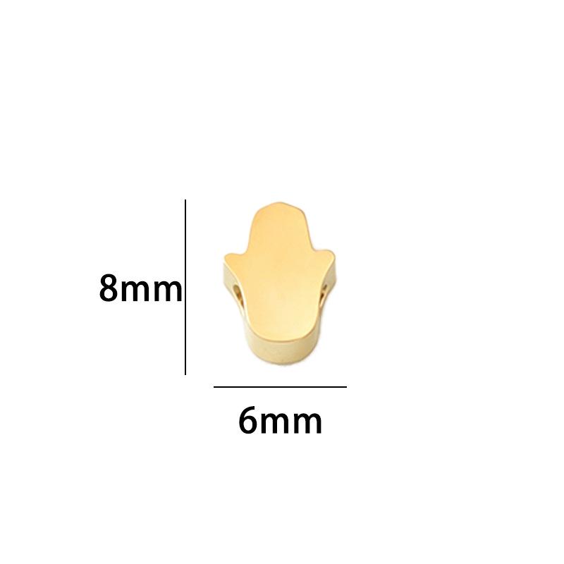 Бусины из нержавеющей стали в виде Руки Фатимы для изготовления украшений своими руками