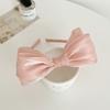 Double Layer Oversized Bow Headband for Ladies | Elegant Solid Color Simple Versatile Shopping Party Hair Clip