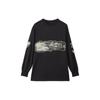 FW22 Креативный дизайн свободный свитер с длинным рукавом футболка мужские топы черный H44811