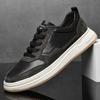 Fashion Men New Fashion Top Layer Cowhide White Casual Board Shoe Male Breathable Sport Shoes Men Genuine Leather Comfy Lace-up Sneakers