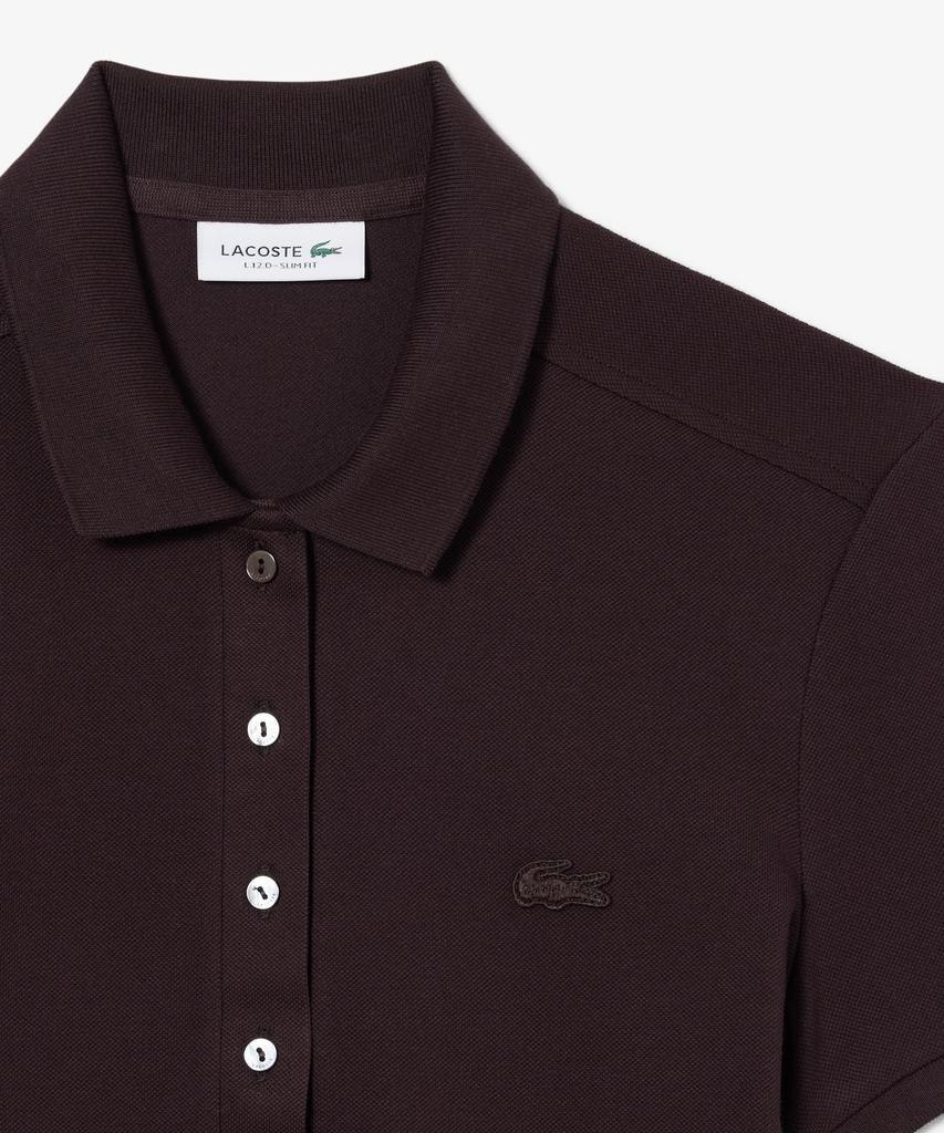 LACOSTE Женская облегающая мини-футболка-поло из пике Pf5462-56G 3La