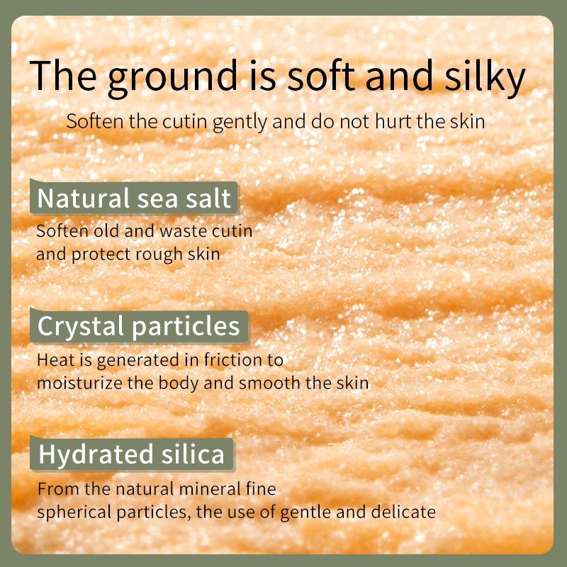 Скраб для тела с морской солью, натуральный скраб для тела с маслом ши, отшелушивающий, отбеливающий кожу, скраб для лица и тела