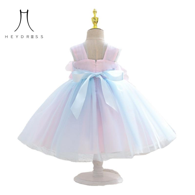 Детская одежда для девочек, новое летнее платье принцессы в корейском стиле для годовалого ребенка, жилет, радужное детское платье