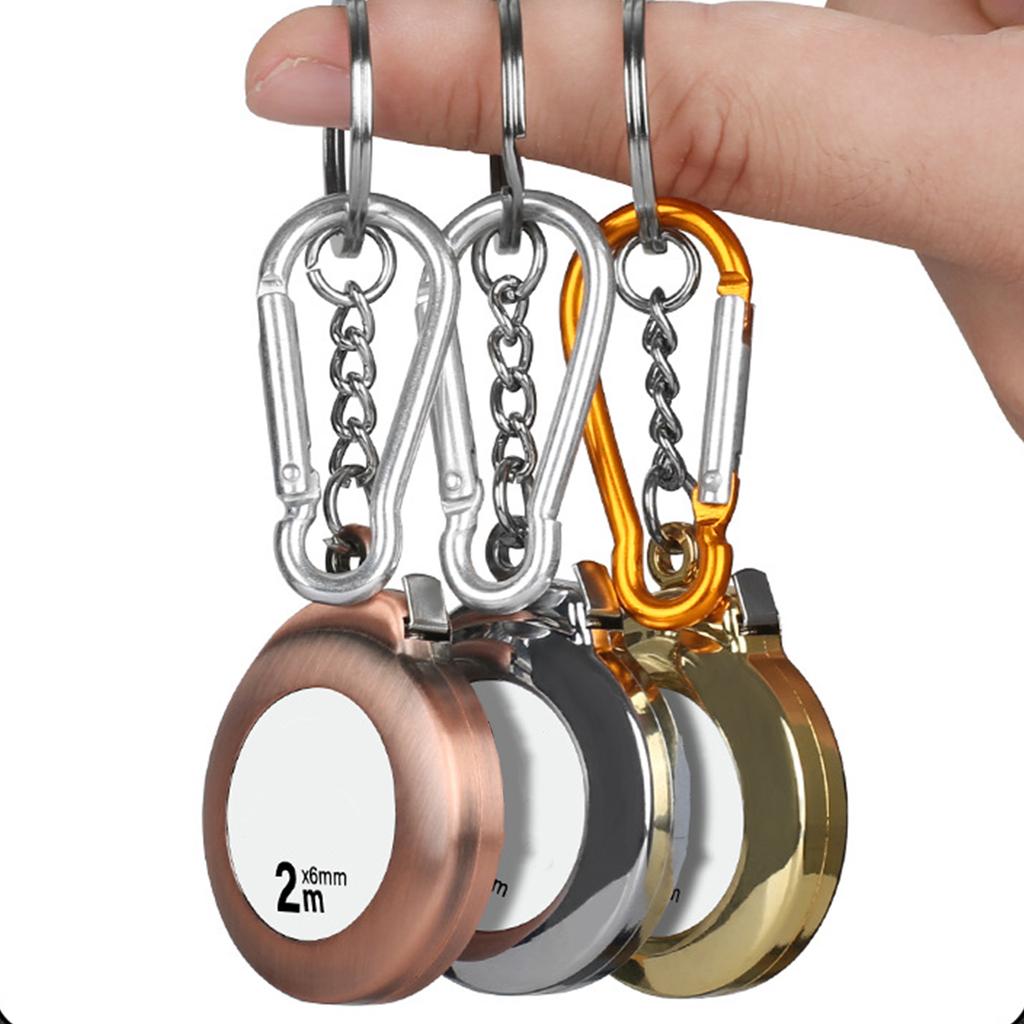 Маленький брелок-рулетка Мини-рулетка Выдвижная 6 футов 2 м Карманная рулетка с четкой разметкой для дома