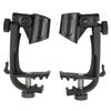 1 Pair Drum Microphone Clip Drums Set Rim Mic Stand Mount Clamp for Playing Performance