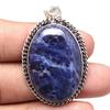 Pendant Blue Sodalite Gemstone Handmade Gift For Her Silver Jewelry 2"