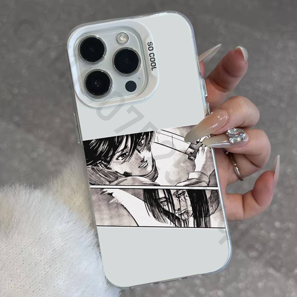 Anime A-Attack On T-Titan IMD Case for iPhone 17 16 15 14 13 12 11 Pro Max air plus Shockproof Plating Matte TPU Funda