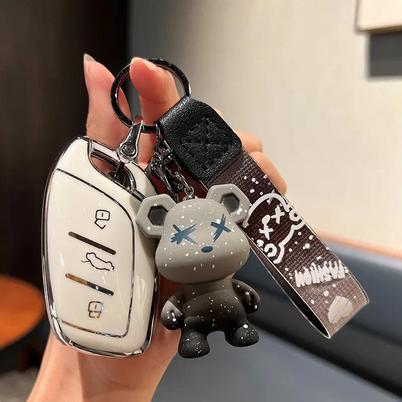 For MG ZS EV MG4 MG5 MG6 EZS ZS ZX GT HS EHS for Roewe RX5 I5 I6 RX3 RX8 ERX5 Car Key Case Full Cover Fob Remote Keychains Shell qdw2