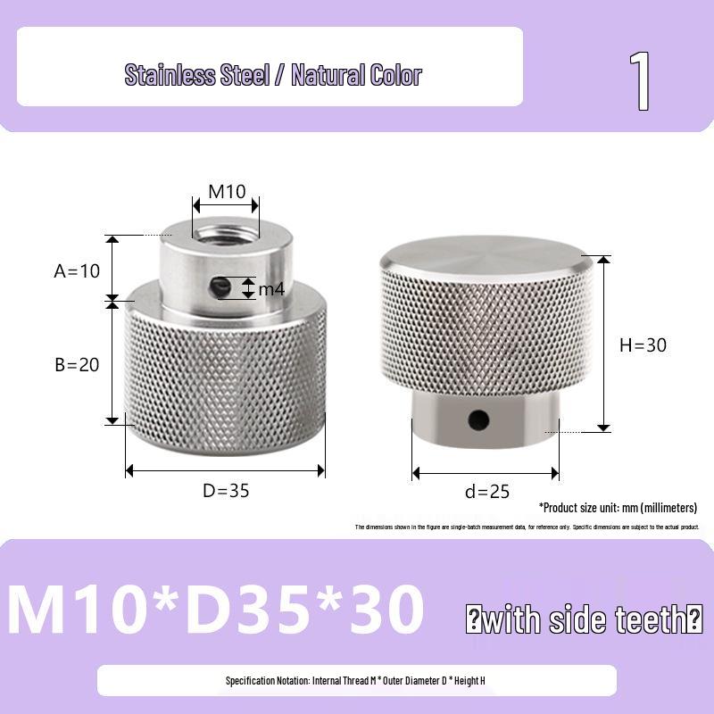 Ручная накатанная гайка из нержавеющей стали Hongkangming для M3-M12.