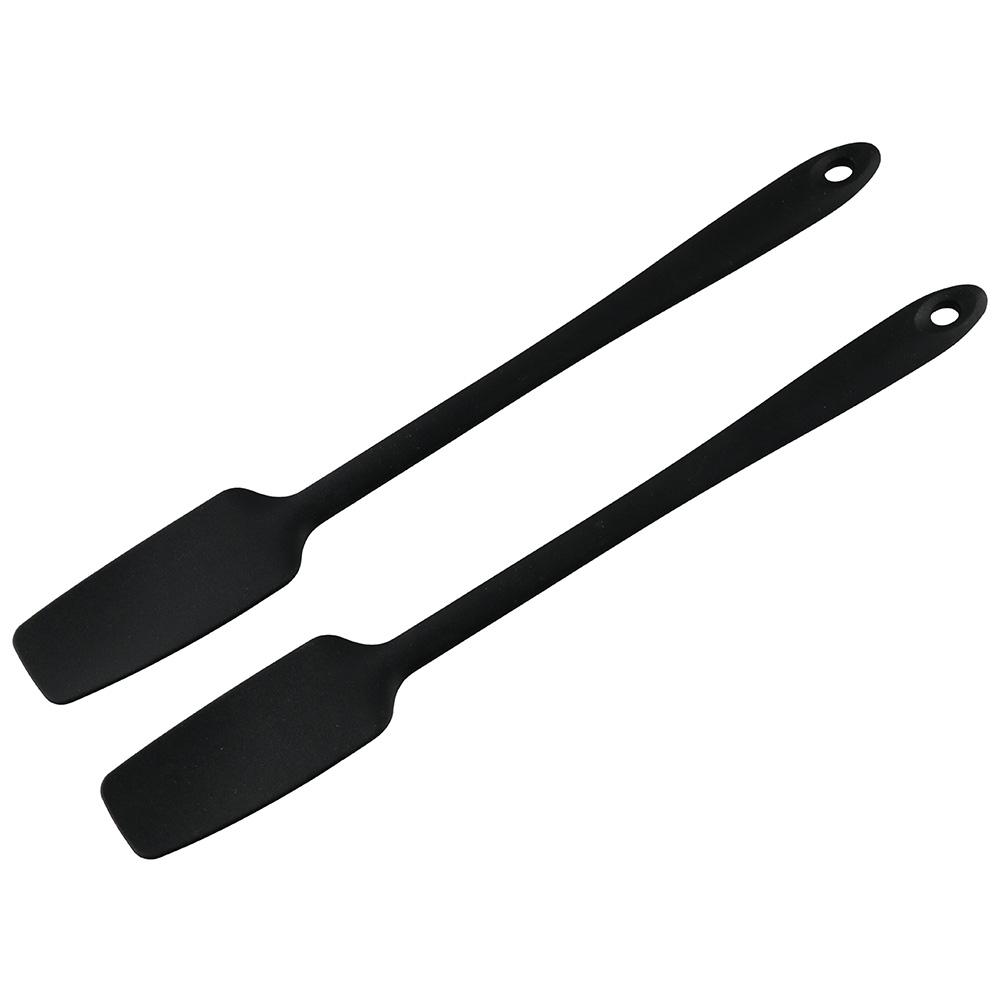 4 шт. Термостойкая резиновая лопатка с длинной ручкой Лопатка для банки Легко моющаяся силиконовая лопатка Кухня