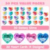JOYFY 30 PCS Valentines Day Galaxy Slime Hearts for Kids Valentine Classroom Exchange Prizes Party Favors Valentine's Day Gifts