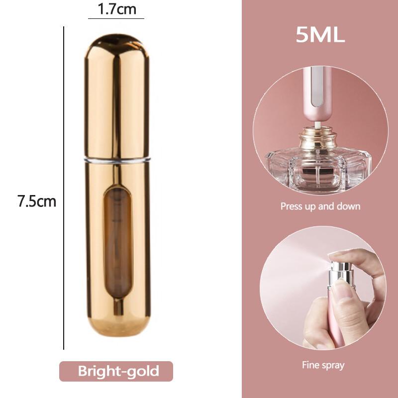 Портативный мини-многоразовый флакон для духов на 5 мл с распылителем ароматических насосов, пустые косметические контейнеры