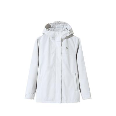 Удобная куртка из двух частей с капюшоном для активного отдыха, женские куртки песочно-серого цвета 162446616-1