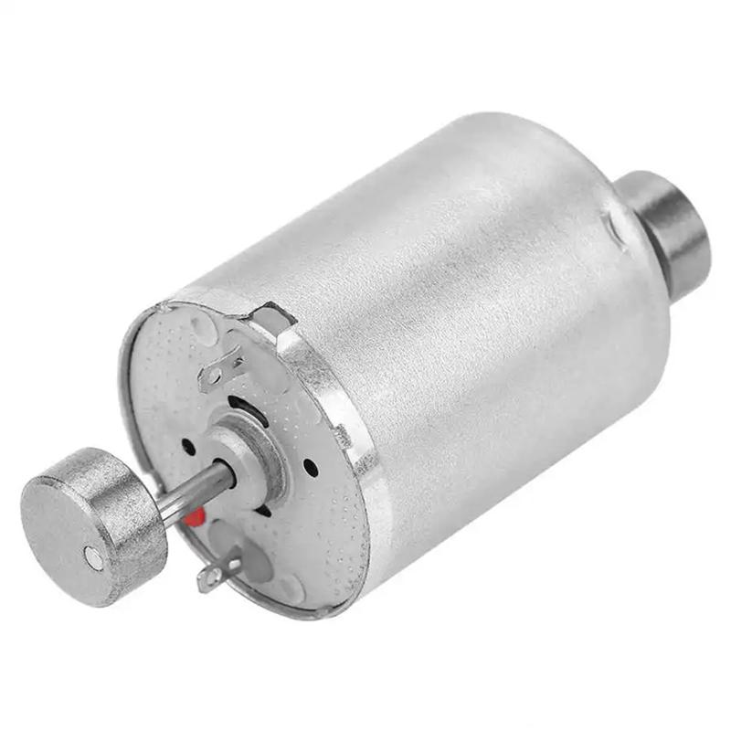 A34R 1 PCS 370 Powerful Vibration Motor Silver Aluminum Convenient And Easy To Use Dual Head Vibration Motor Dc12v Vibration Mot