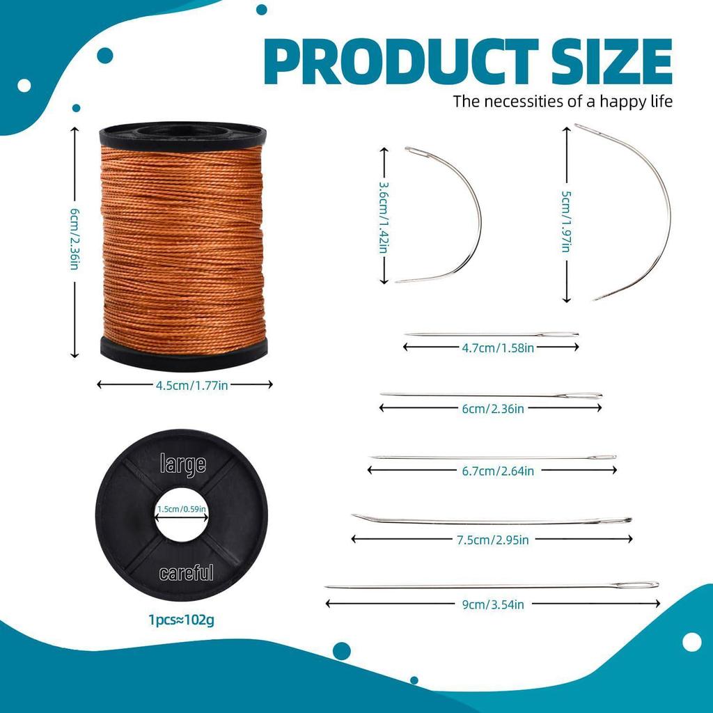 Эксклюзивный набор для ремонта кожи со сменным шилом и рукояткой из чистой меди