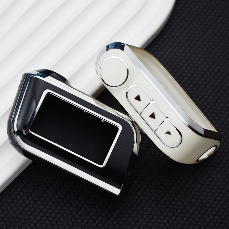 Новый чехол для ключей из ТПУ, чехол-брелок для A93 A63, русская версия, двусторонняя автомобильная сигнализация, ЖК-пульт дистанционного управления